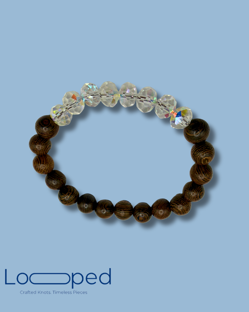 Crystal wood Bracelet