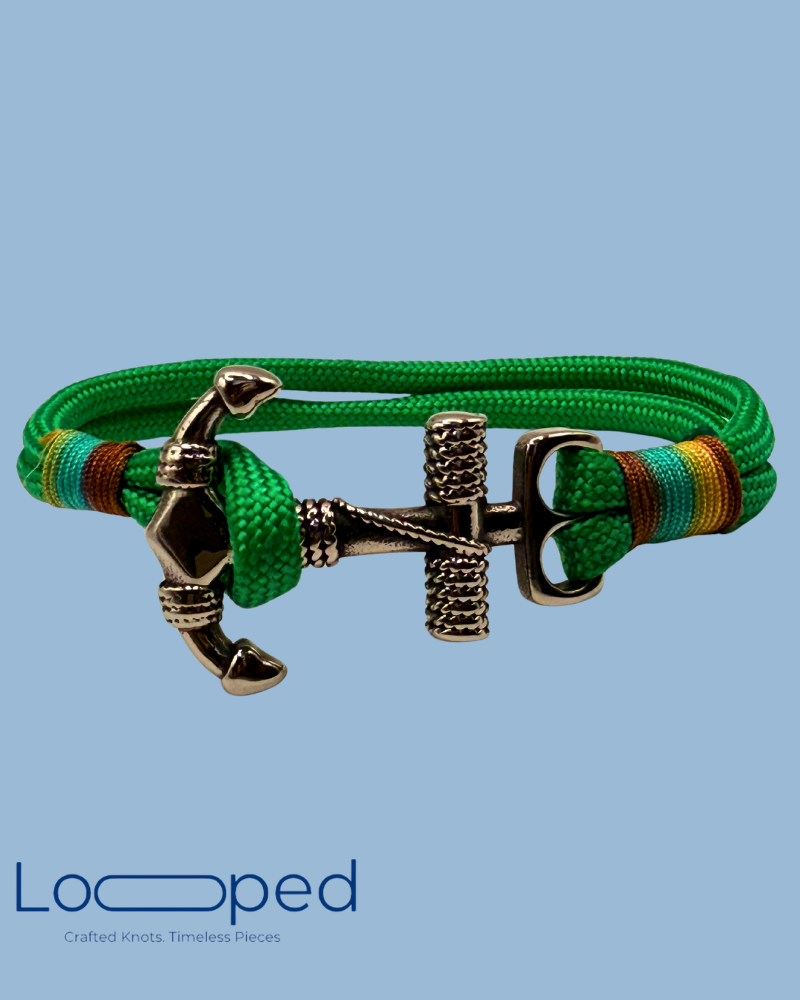 Anchor Bracelet 02 – Emerald Harbor