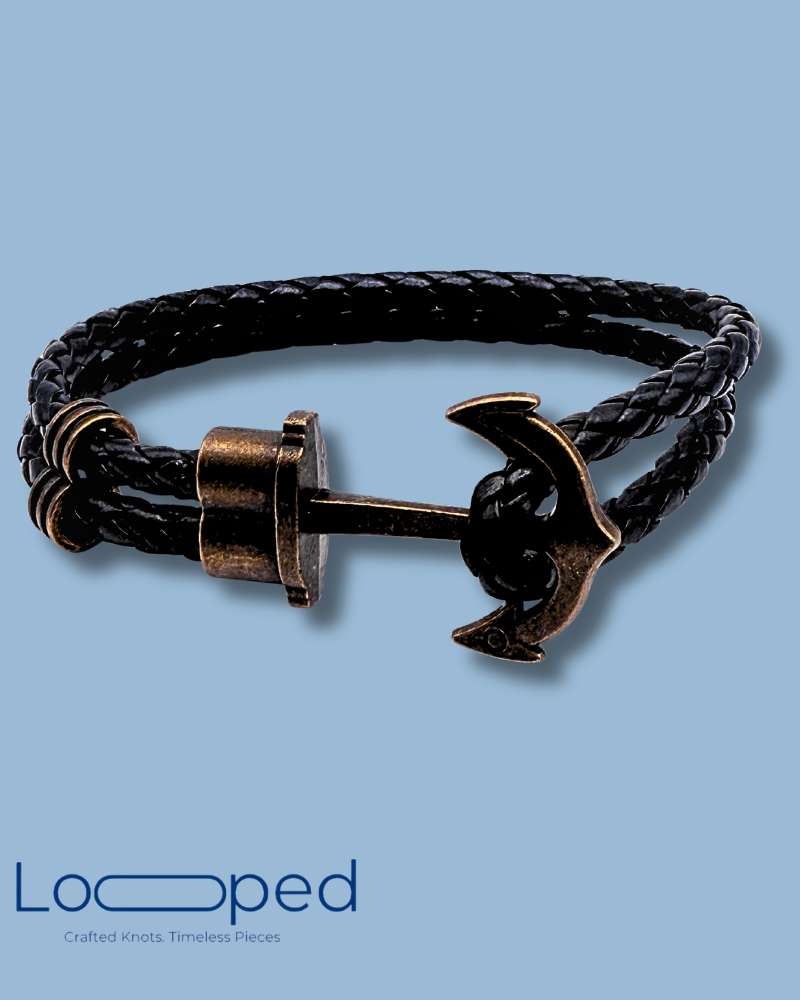 Anchor Bracelet – Matte Black
