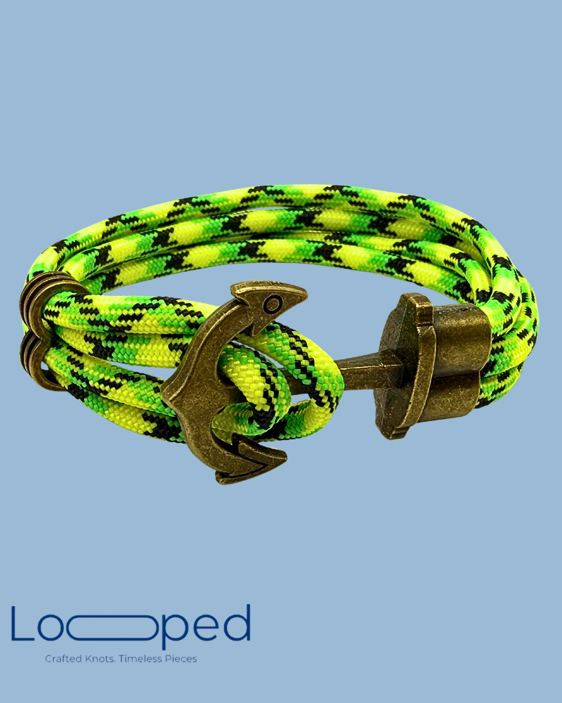 Anchor Bracelet – Neon Wave