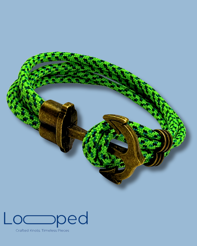 Anchor Bracelet – Green Current