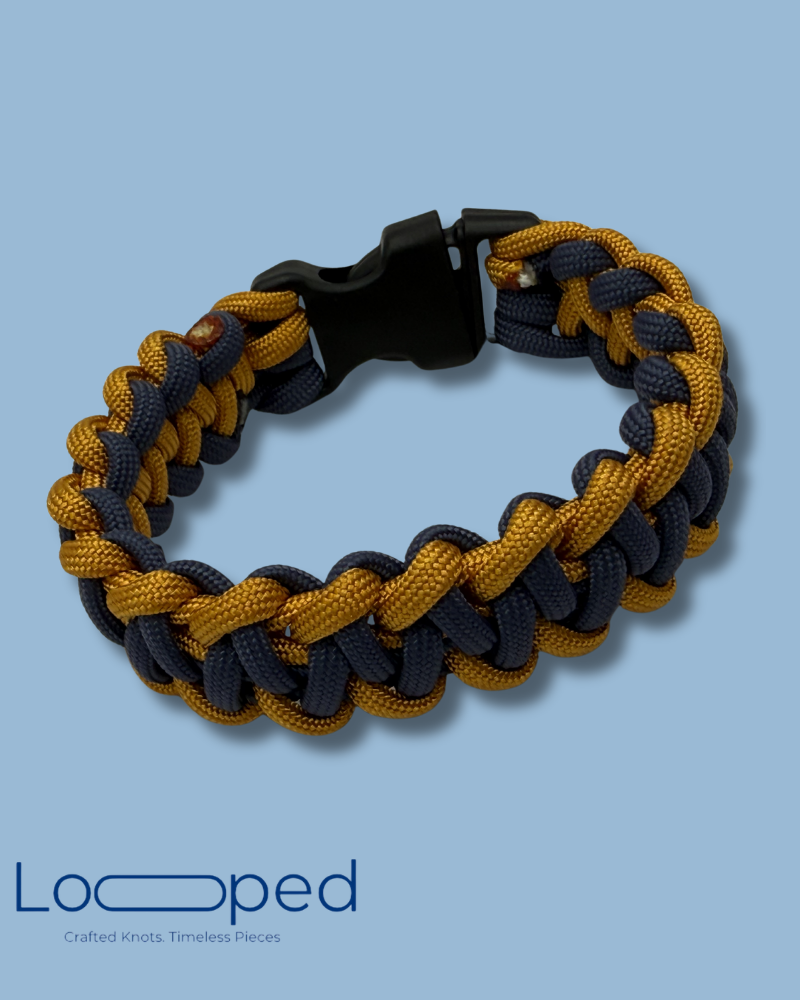 Braided Bracelet 4 – Midnight Gold