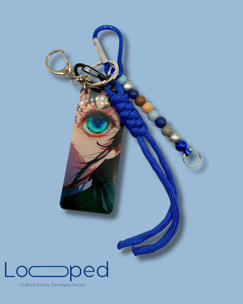 Anime Eye Beaded Keychain