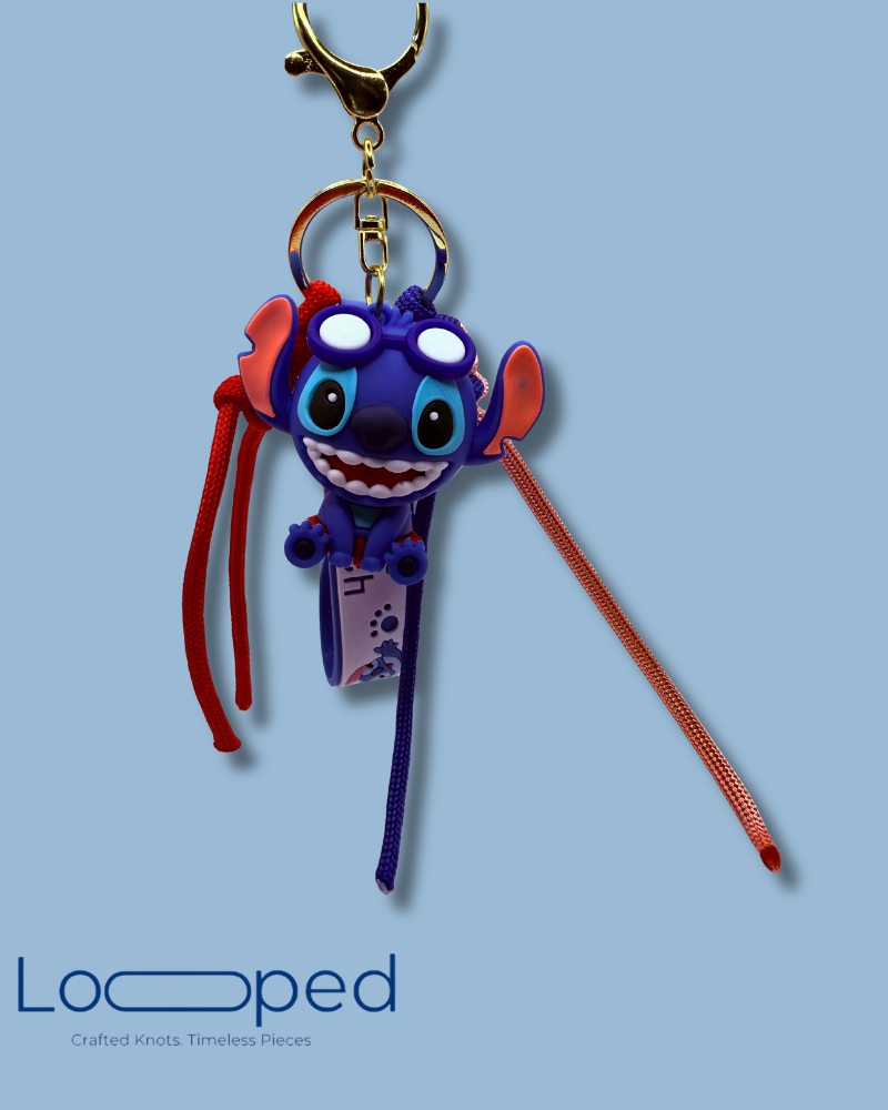 Stitch Surf Vibes Keychain