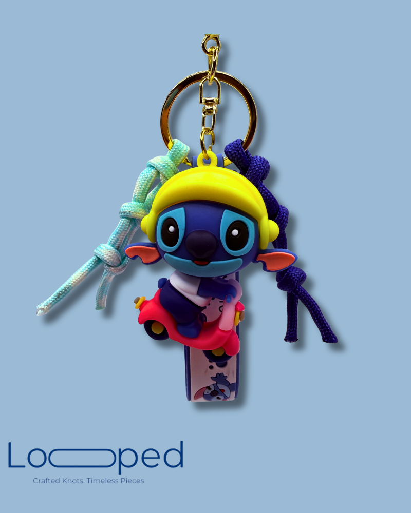 Stitch Rider Keychain