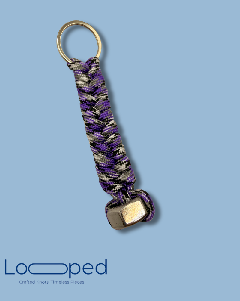 Violet Storm Keychain