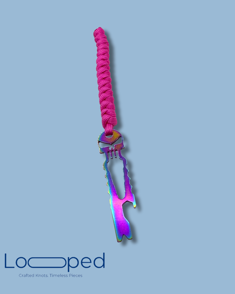 Neon Pulse Utility Keychain