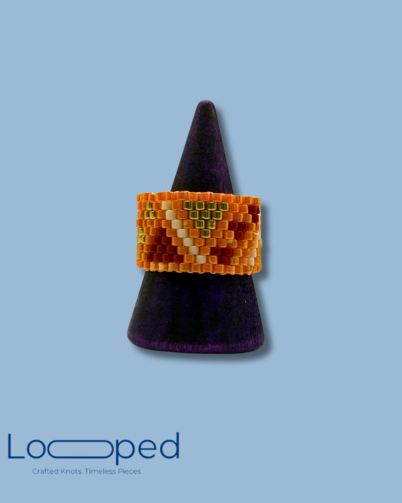 Amber Flame Ring