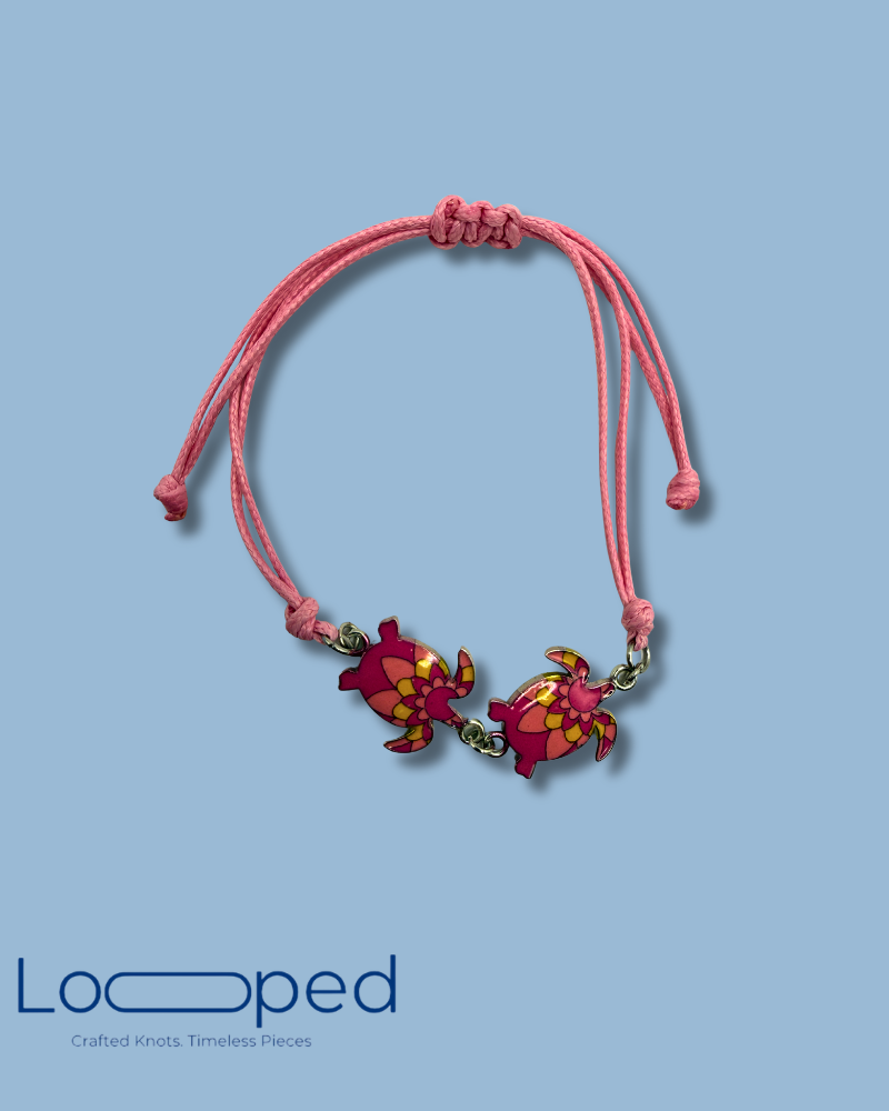 Amber Bloom Hamsa Bracelet
