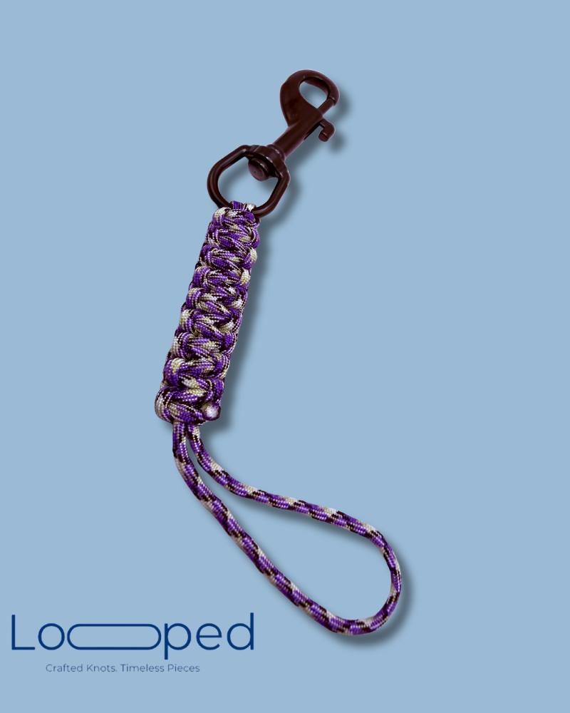 Purple Current Keychain